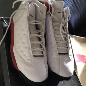 Jordan 13 white red